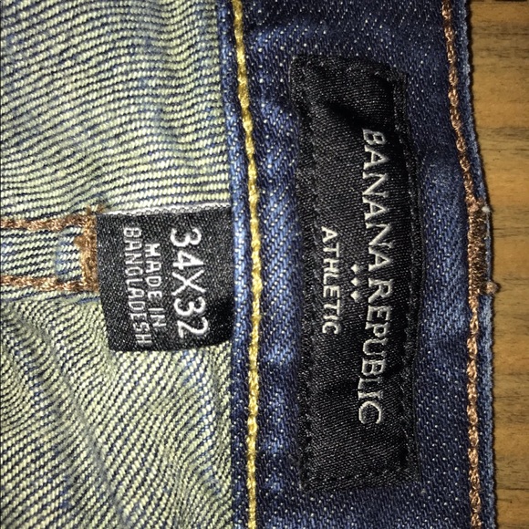 Banana Republic Men’s Jeans Athletic Fit 34x32 - Picture 3 of 3